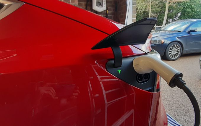 Tesla 3 charging with Zappi